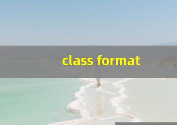 class format